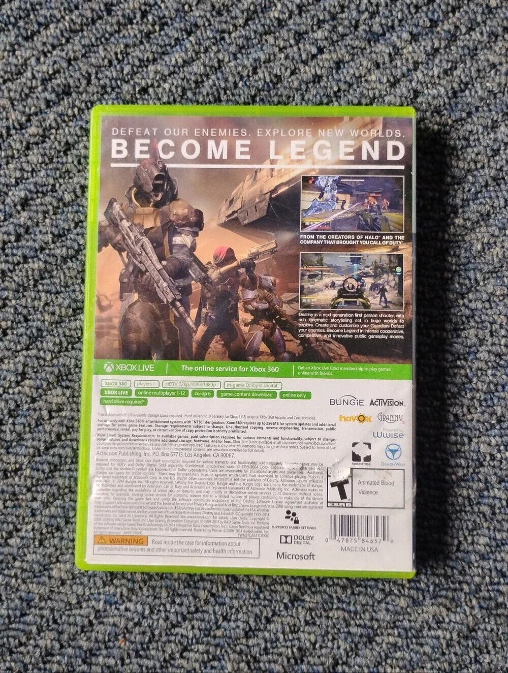 Destiny (Xbox 360) – Authentic Microsoft Game Disc & Case